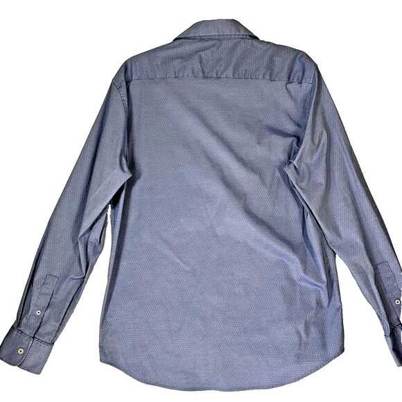 7 Diamonds Shirt Mens L Lilac Purple Stretch Button Up Floral Contrast Flip Cuff - Picture 6 of 13